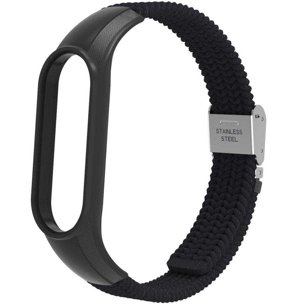 Glimrende Xiaomi Mi Band 7 Nylon Rem - Sort#serie_1