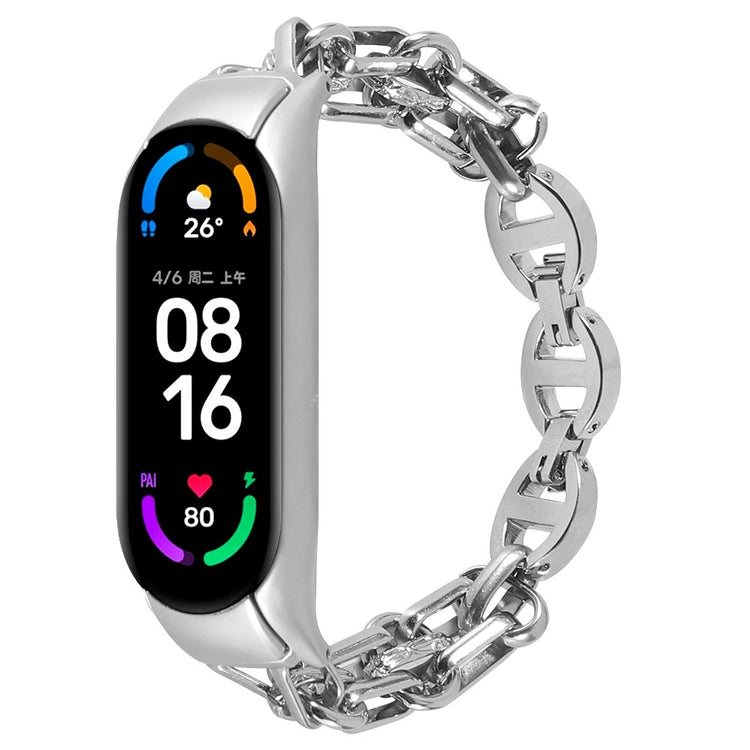 Elegant Xiaomi Mi Band 7 Metal Rem - Sølv#serie_3