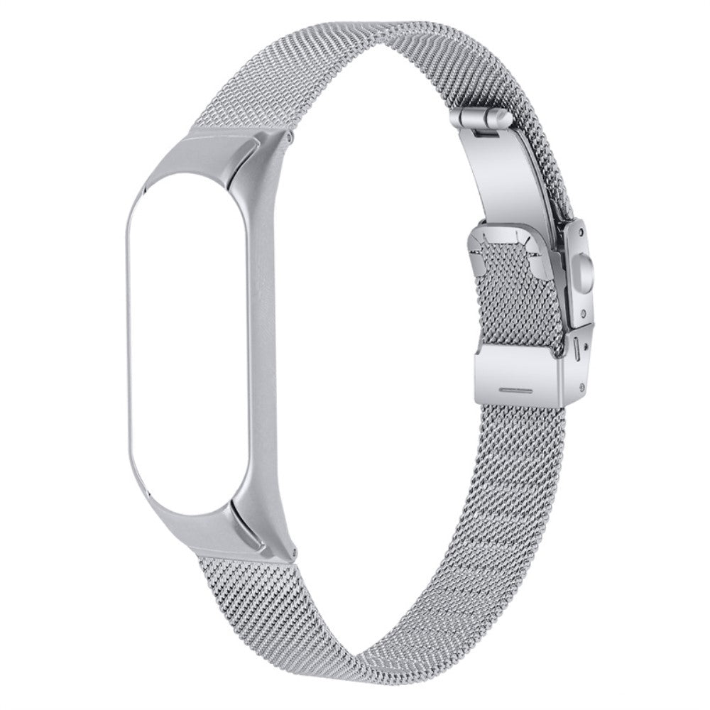 Super smuk Xiaomi Mi Band 7 Metal Rem - Sølv#serie_3