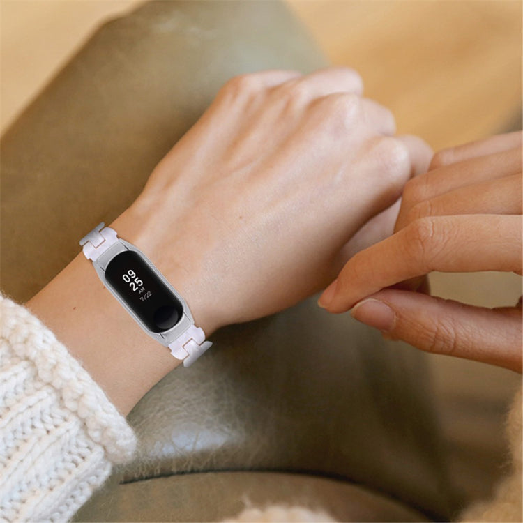 Klassisk Xiaomi Mi Band 7 Metal Urrem - Hvid#serie_3