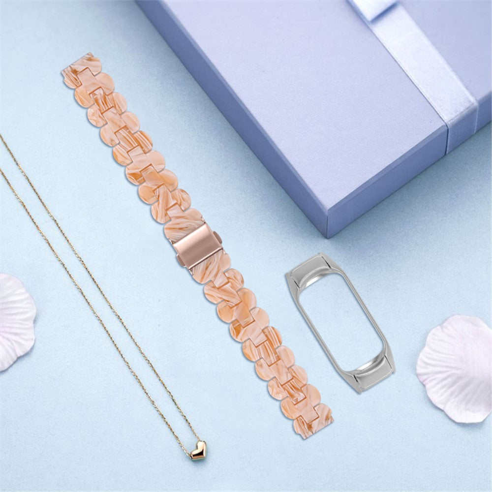 Klassisk Xiaomi Mi Band 7 Metal Urrem - Hvid#serie_4