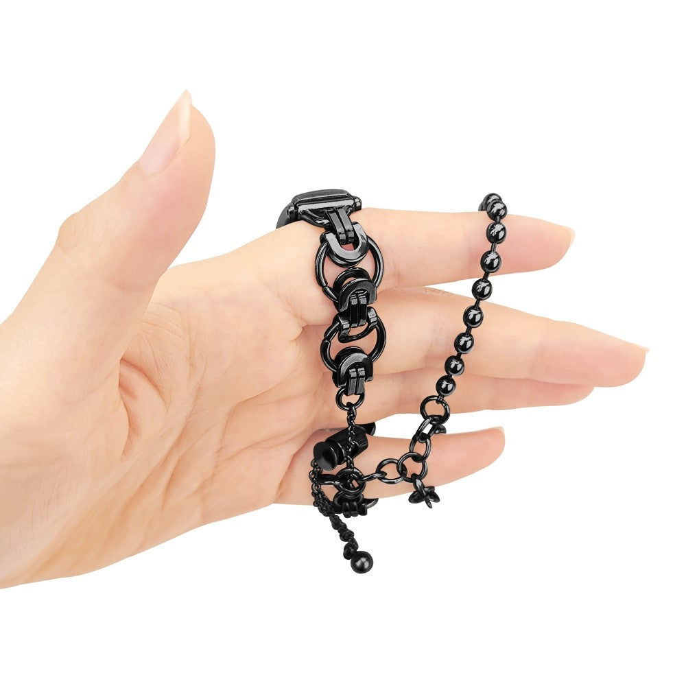 Helt vildt cool Xiaomi Mi Band 7 Metal Urrem - Sort#serie_1