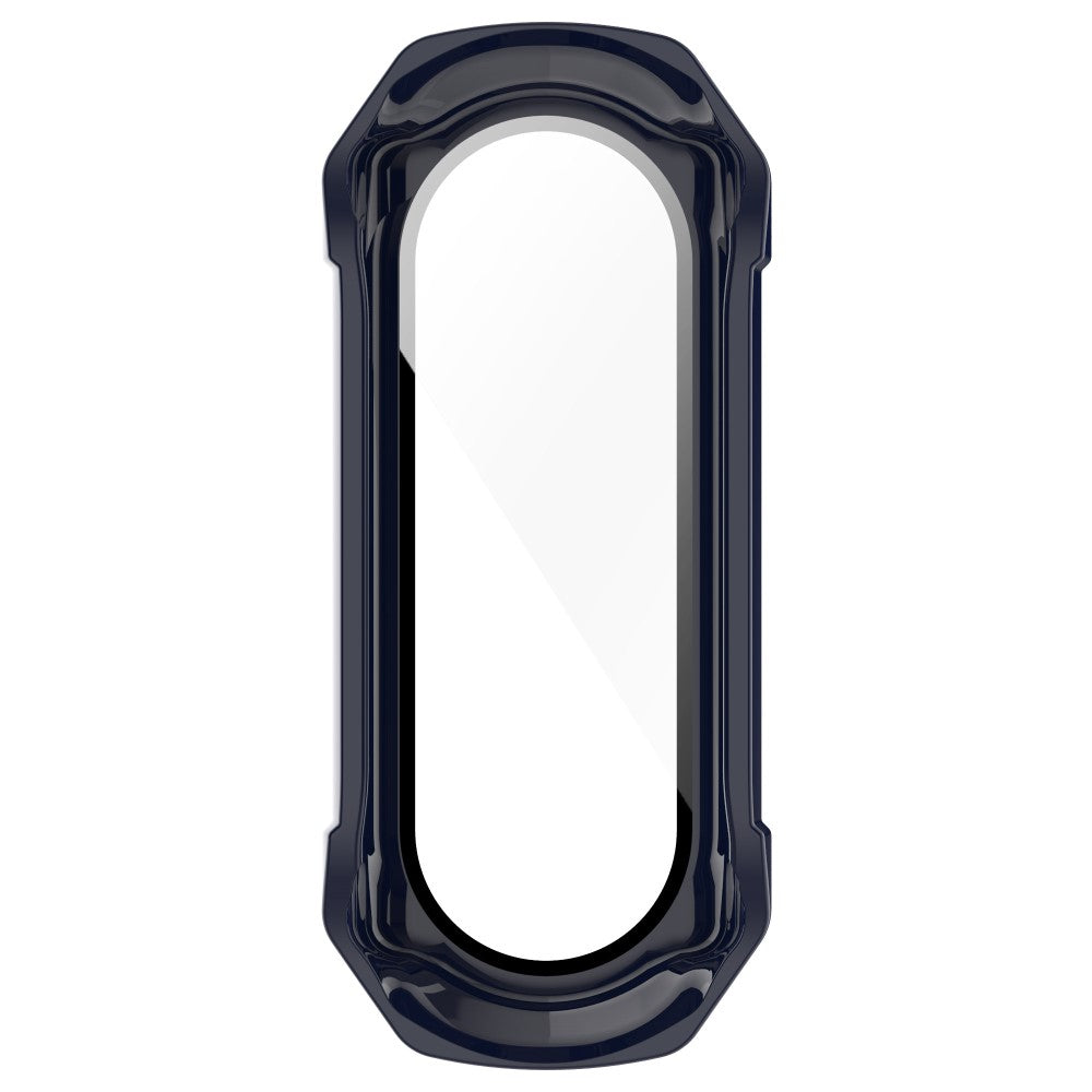 Beskyttende Xiaomi Mi Band 7 Cover med Skærmbeskytter i Plastik og Hærdet Glas - Blå#serie_2