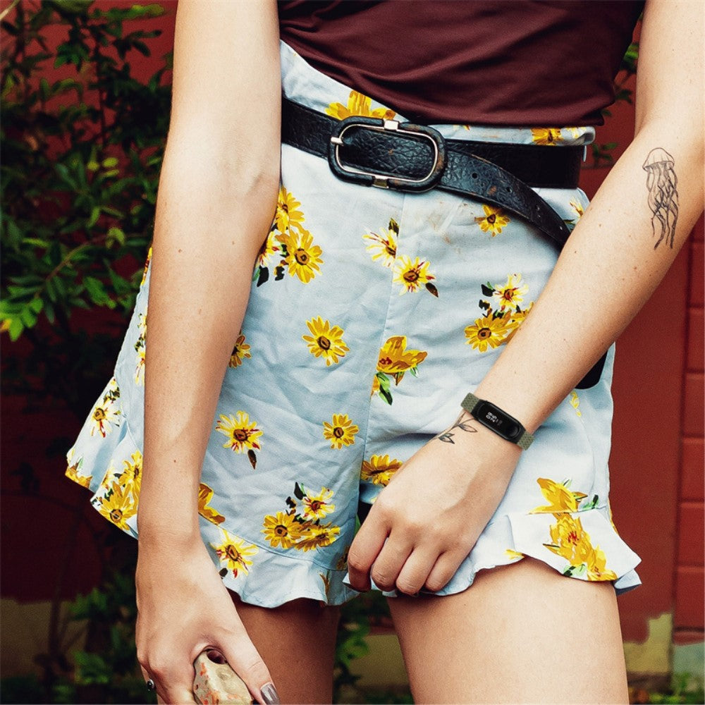 Mega pænt Xiaomi Mi Band 7 Stof Urrem - Grøn#serie_12