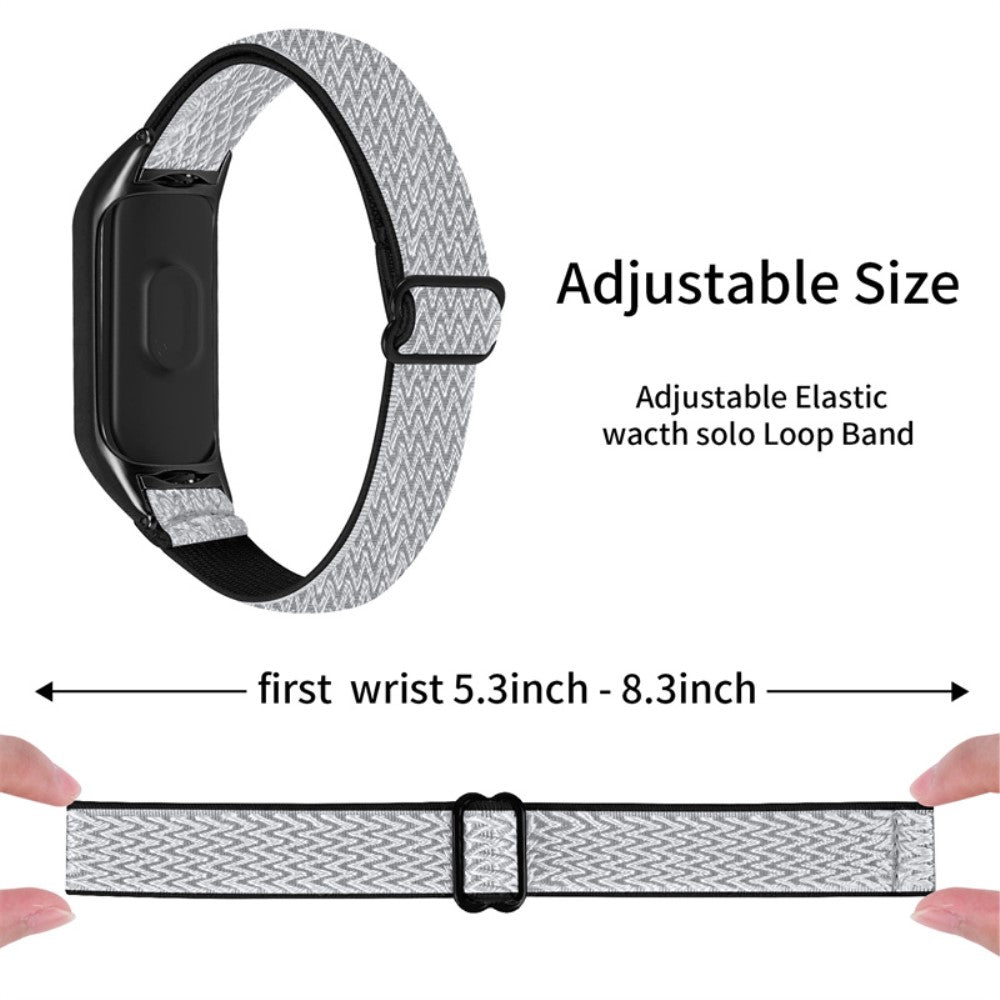 Mega pænt Xiaomi Mi Band 7 Stof Urrem - Hvid#serie_13