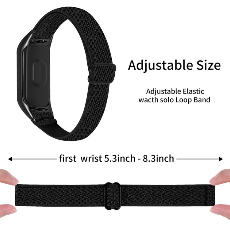 Mega pænt Xiaomi Mi Band 7 Stof Urrem - Sort#serie_14