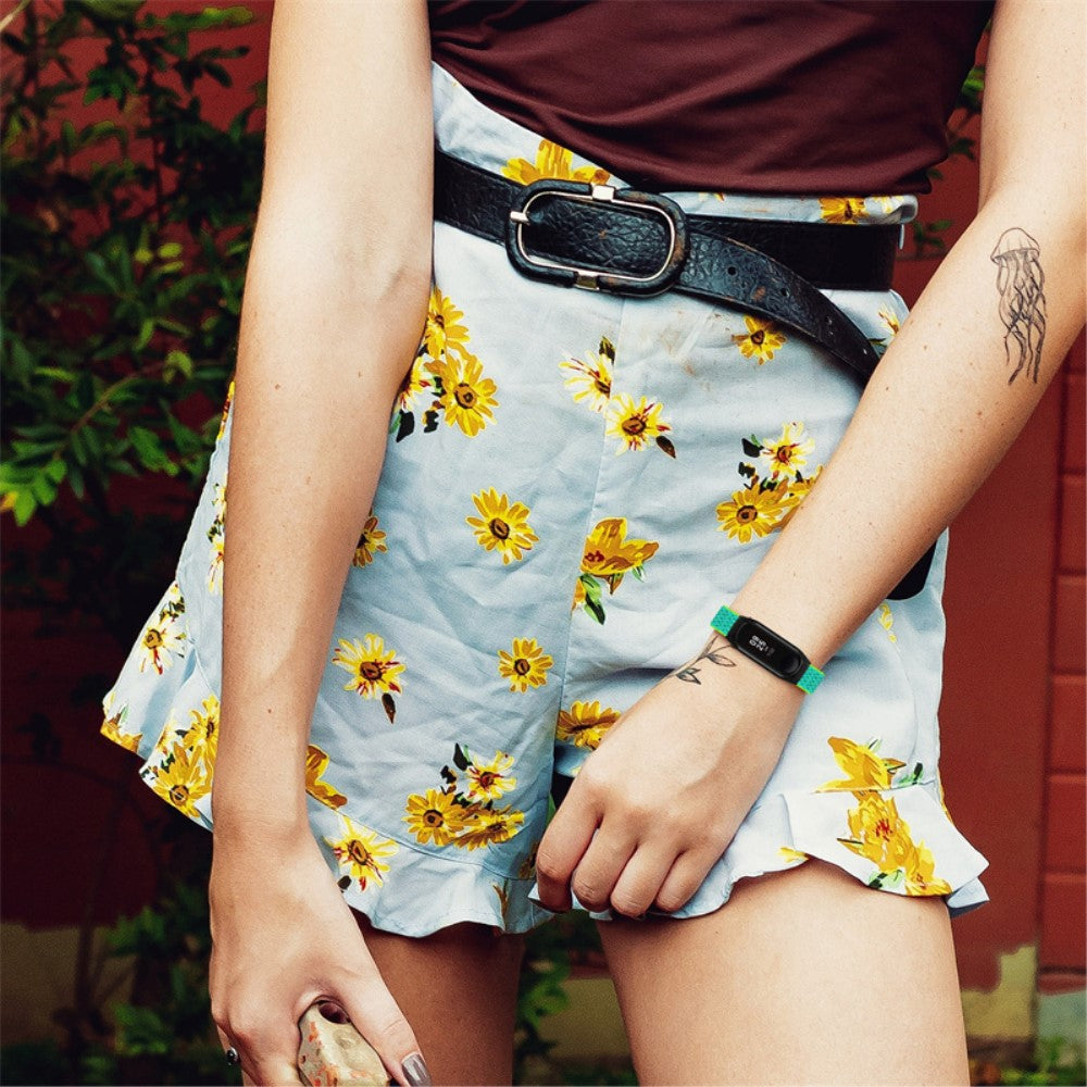 Mega pænt Xiaomi Mi Band 7 Stof Urrem - Grøn#serie_15