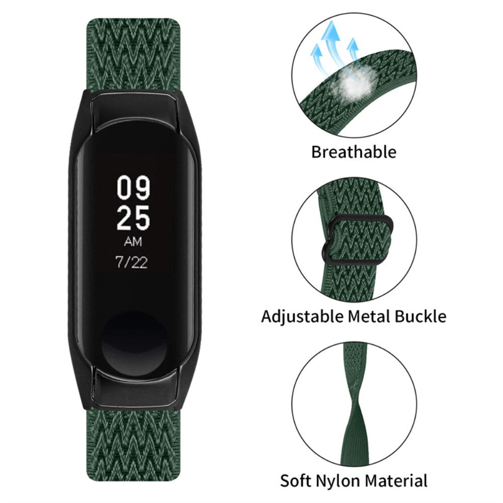 Mega pænt Xiaomi Mi Band 7 Stof Urrem - Grøn#serie_16