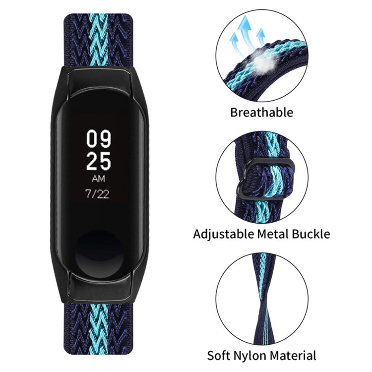 Mega pænt Xiaomi Mi Band 7 Stof Urrem - Blå#serie_20