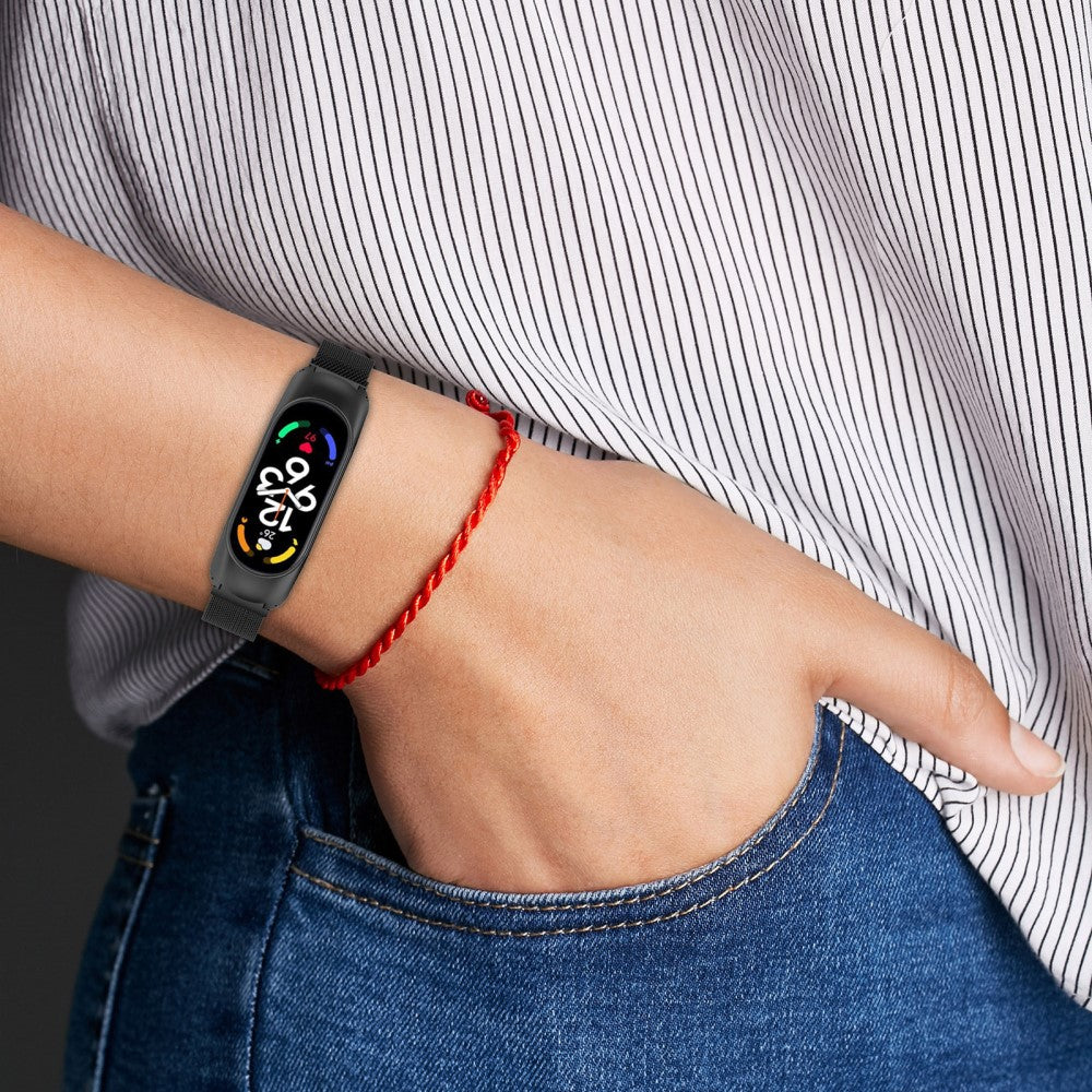 Meget fint Xiaomi Mi Band 7 Metal Rem - Guld#serie_035