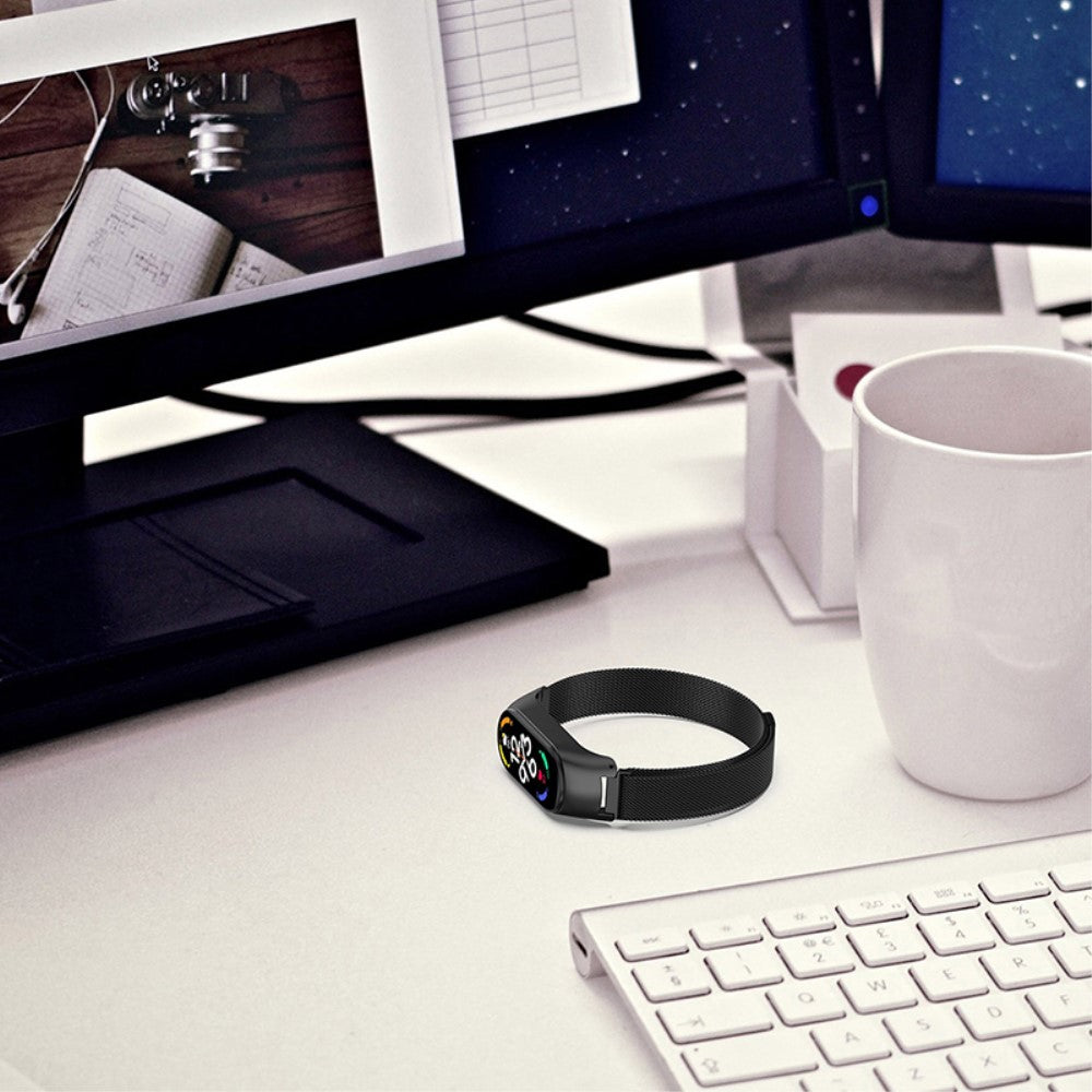 Mega kønt Xiaomi Mi Band 7 Metal Rem - Brun#serie_3