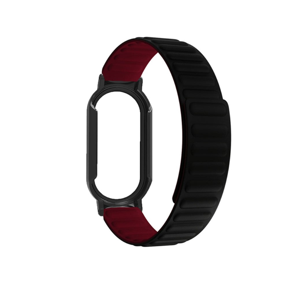 Helt vildt godt Xiaomi Mi Band 7 Silikone og Glas Rem - Sort#serie_3
