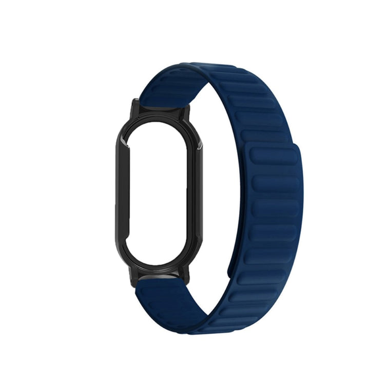 Helt vildt godt Xiaomi Mi Band 7 Silikone og Glas Rem - Blå#serie_4