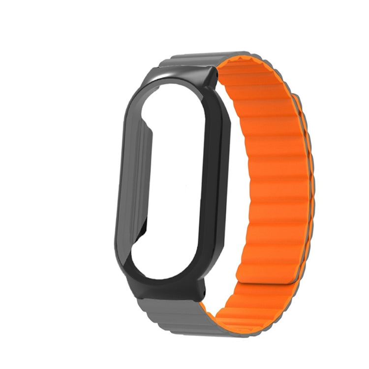 Vildt pænt Xiaomi Mi Band 7 Silikone og Glas Rem - Sølv#serie_6