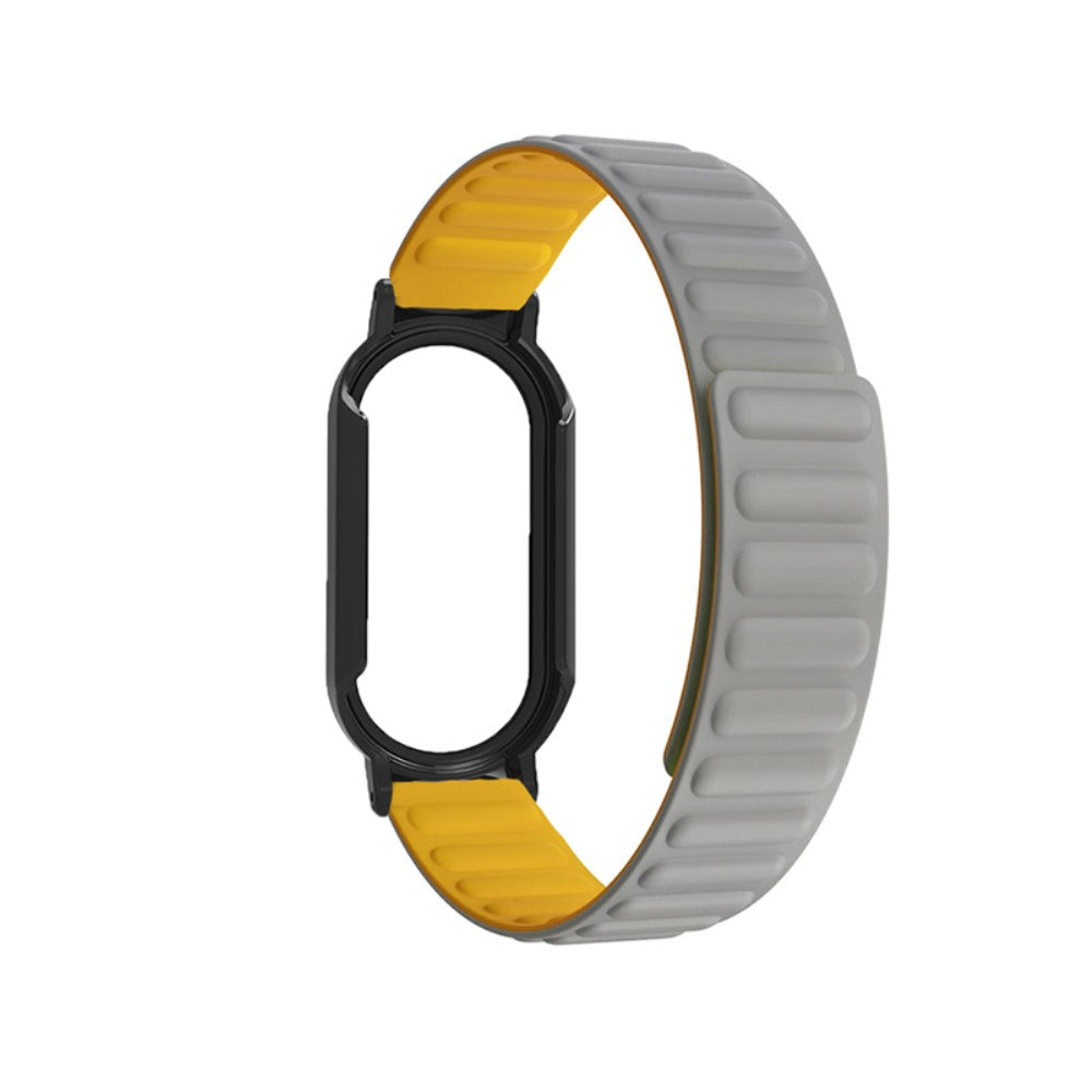 Helt vildt godt Xiaomi Mi Band 7 Silikone og Glas Rem - Sølv#serie_7