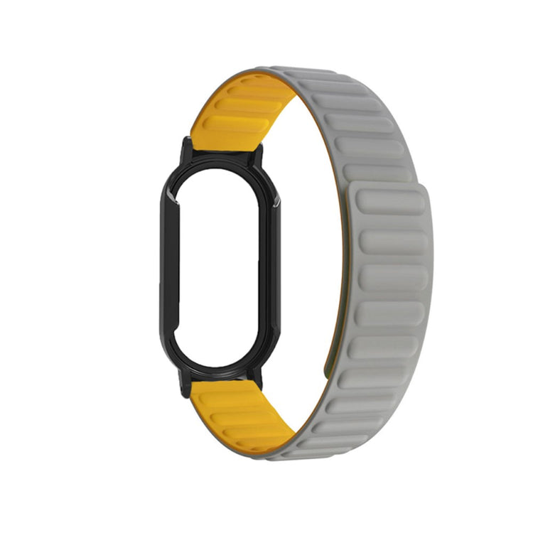 Helt vildt godt Xiaomi Mi Band 7 Silikone og Glas Rem - Sølv#serie_7