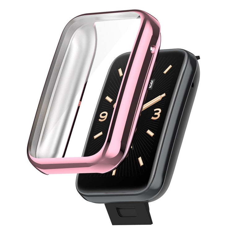 Rigtigt Godt Xiaomi Mi Band 7 Pro Plastik og Glas Cover - Pink#serie_4