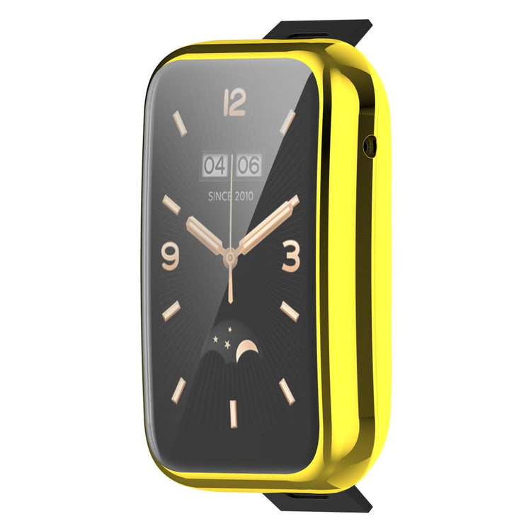 Rigtigt Godt Xiaomi Mi Band 7 Pro Plastik og Glas Cover - Guld#serie_5