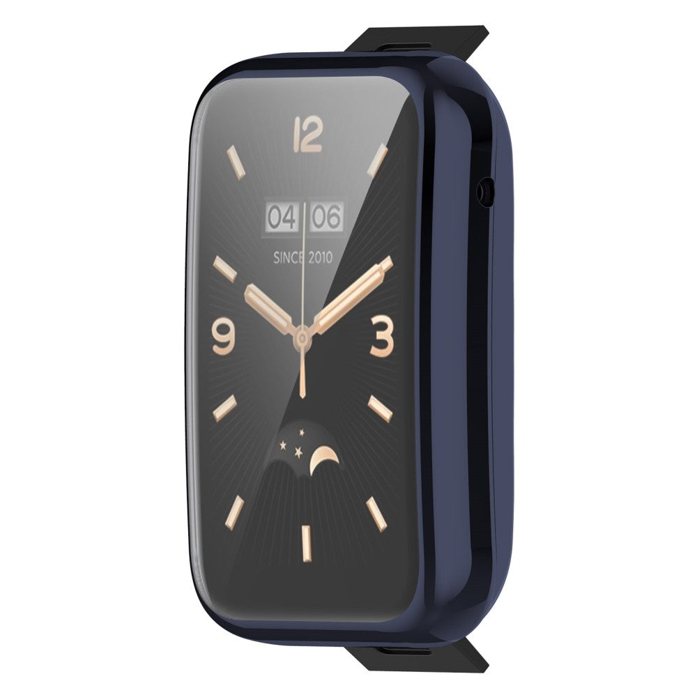 Rigtigt Godt Xiaomi Mi Band 7 Pro Plastik og Glas Cover - Blå#serie_7