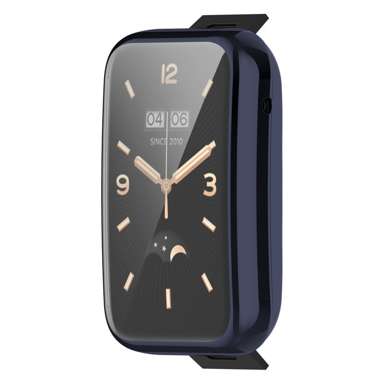 Rigtigt Godt Xiaomi Mi Band 7 Pro Plastik og Glas Cover - Blå#serie_7