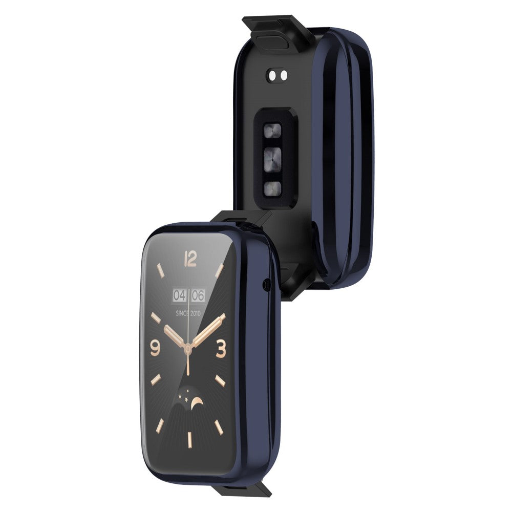 Rigtigt Godt Xiaomi Mi Band 7 Pro Plastik og Glas Cover - Blå#serie_7