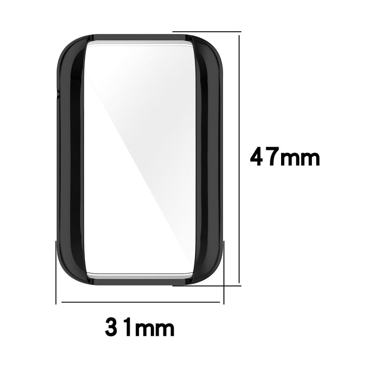 Rigtigt Godt Xiaomi Mi Band 7 Pro Plastik og Glas Cover - Blå#serie_7