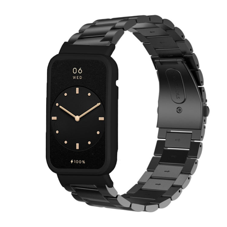 Meget slidstærk Xiaomi Mi Band 7 Pro Metal Rem - Sort#serie_037
