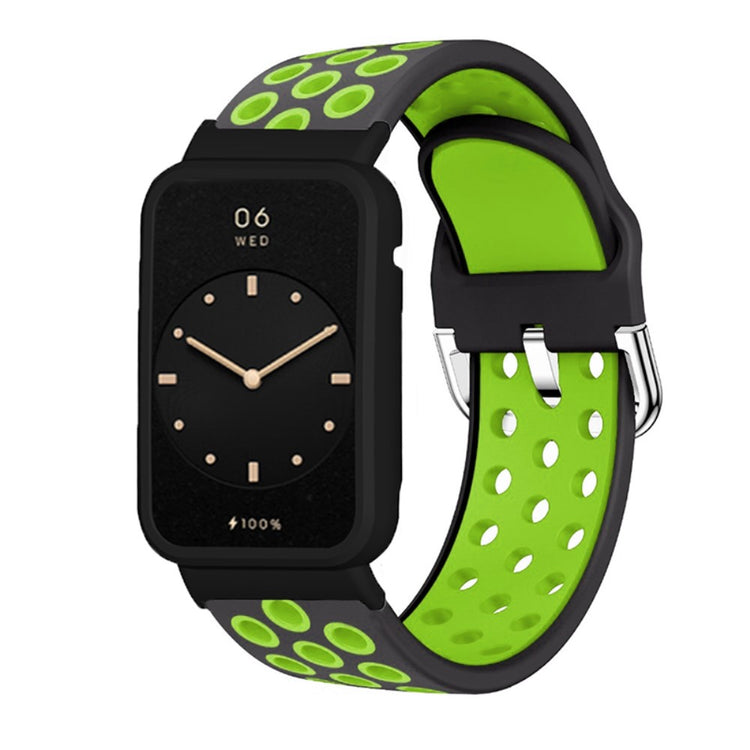 Helt vildt pænt Xiaomi Mi Band 7 Pro Silikone Rem - Grøn#serie_2