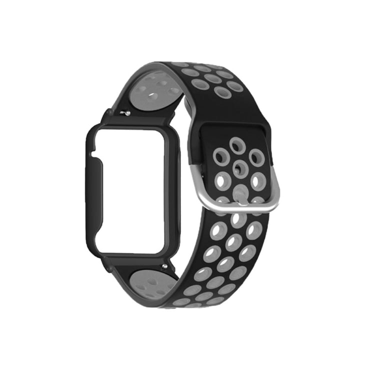 Helt vildt pænt Xiaomi Mi Band 7 Pro Silikone Rem - Sort#serie_4
