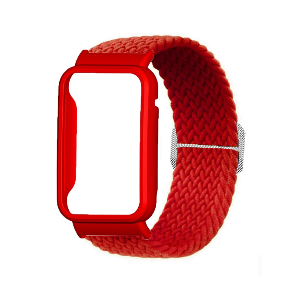 Holdbart Xiaomi Mi Band 7 Pro Nylon Rem - Rød#serie_15