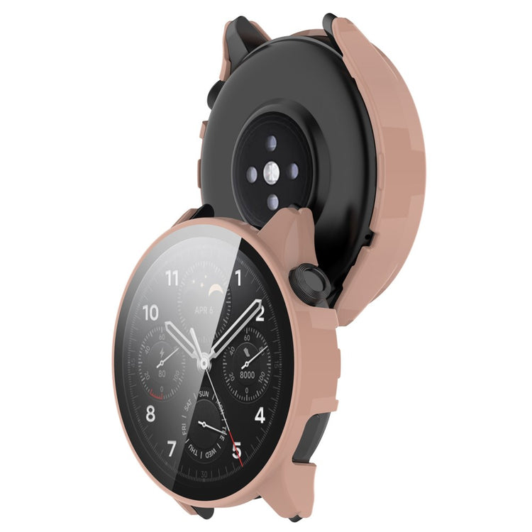 Xiaomi Watch S1 Pro Plastik og Hærdet Glas Skærmbeskytter - Pink#serie_1