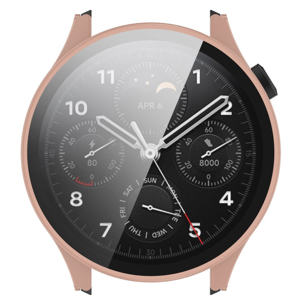 Xiaomi Watch S1 Pro Plastik og Hærdet Glas Skærmbeskytter - Pink#serie_1