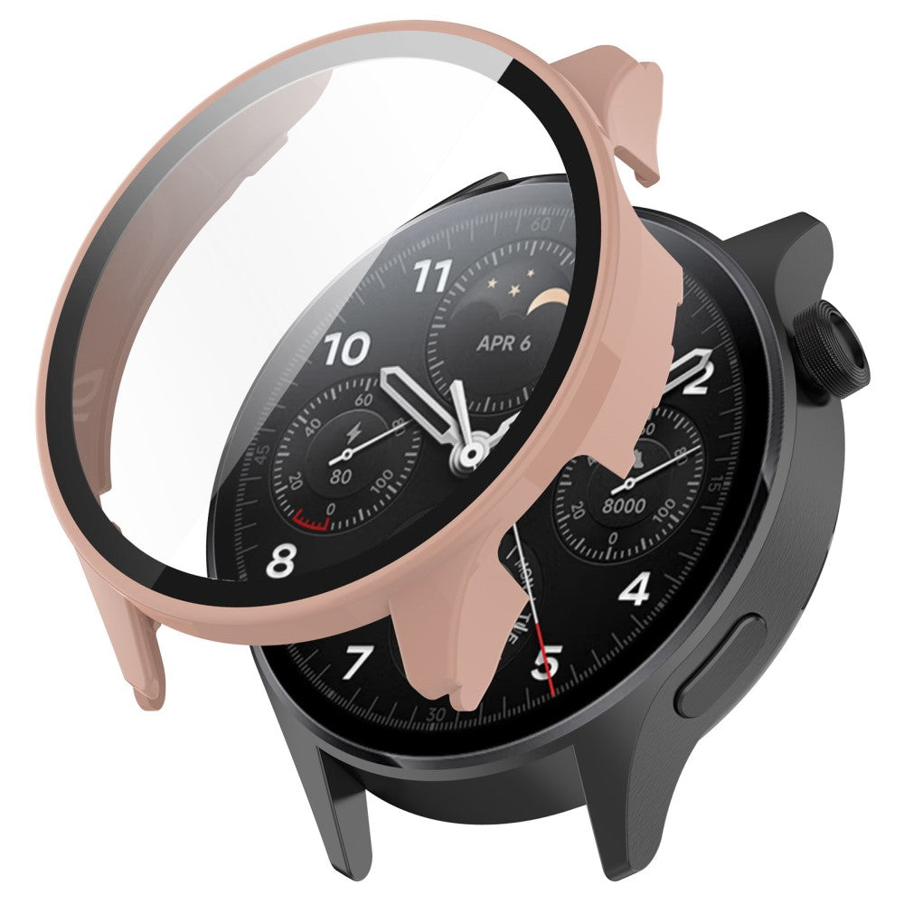 Xiaomi Watch S1 Pro Plastik og Hærdet Glas Skærmbeskytter - Pink#serie_1