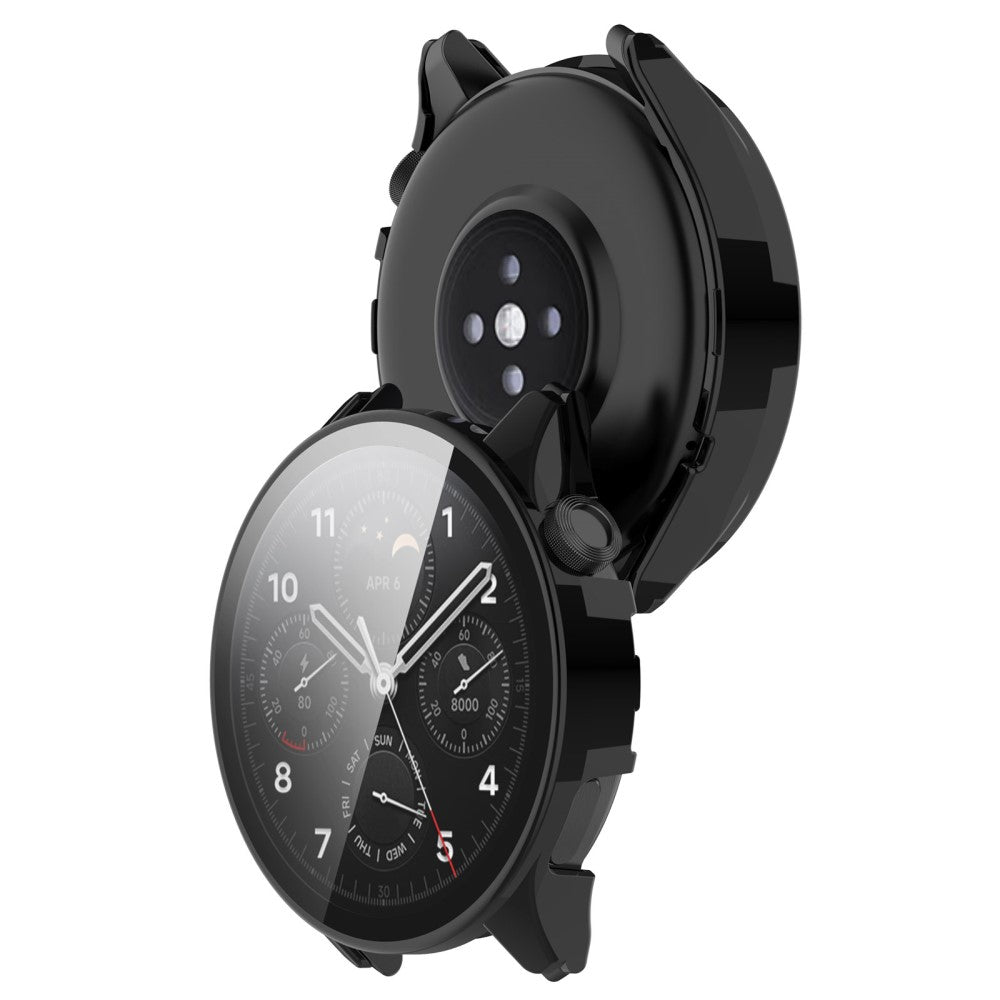 Xiaomi Watch S1 Pro Plastik og Hærdet Glas Skærmbeskytter - Sort#serie_2