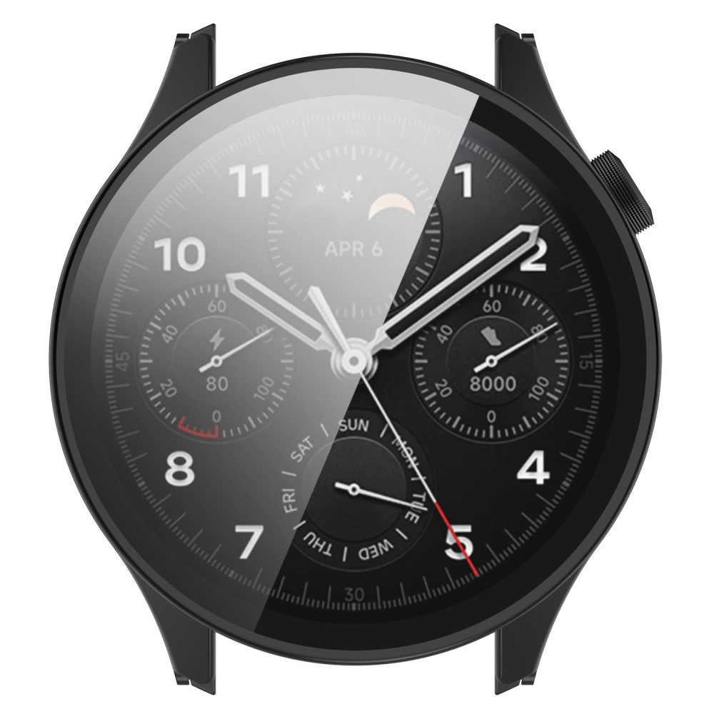 Xiaomi Watch S1 Pro Plastik og Hærdet Glas Skærmbeskytter - Sort#serie_2