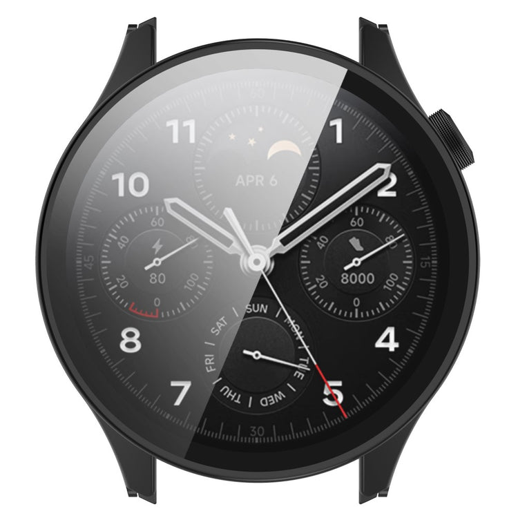 Xiaomi Watch S1 Pro Plastik og Hærdet Glas Skærmbeskytter - Sort#serie_2
