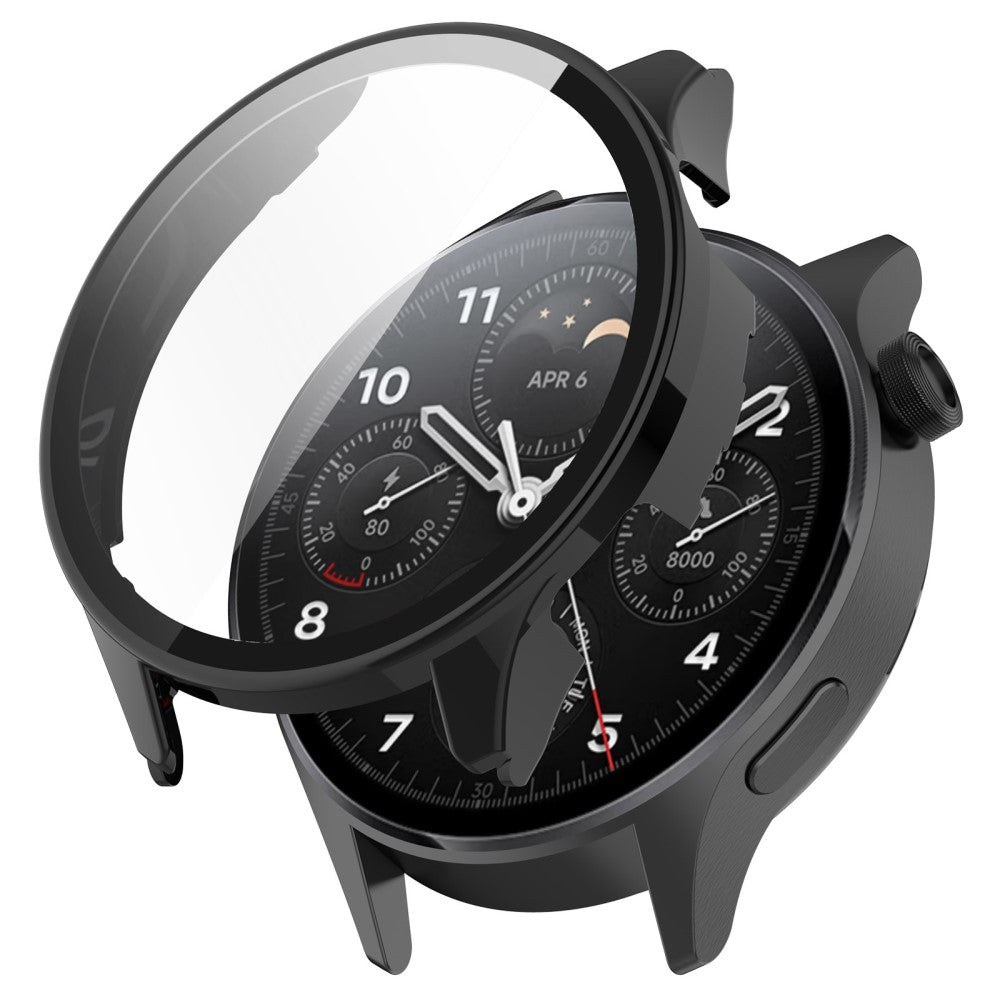 Xiaomi Watch S1 Pro Plastik og Hærdet Glas Skærmbeskytter - Sort#serie_2