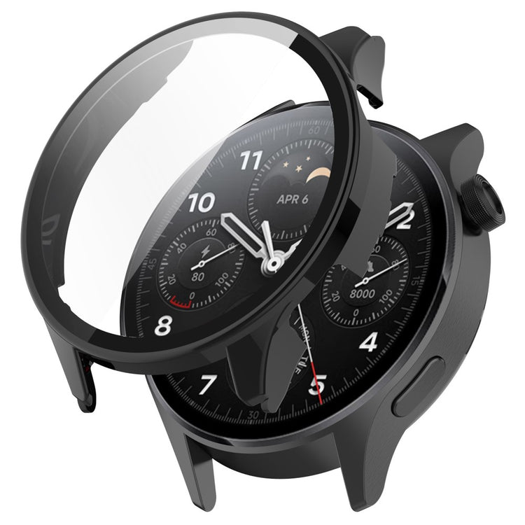 Xiaomi Watch S1 Pro Plastik og Hærdet Glas Skærmbeskytter - Sort#serie_2