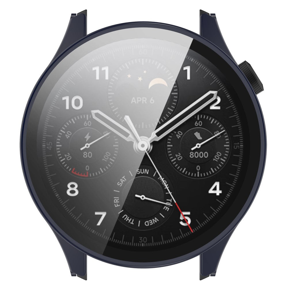 Xiaomi Watch S1 Pro Plastik og Hærdet Glas Skærmbeskytter - Blå#serie_3