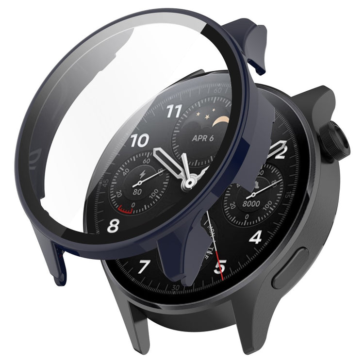 Xiaomi Watch S1 Pro Plastik og Hærdet Glas Skærmbeskytter - Blå#serie_3