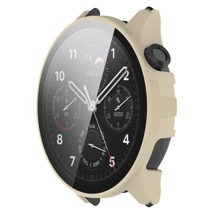 Xiaomi Watch S1 Pro Plastik og Hærdet Glas Skærmbeskytter - Hvid#serie_6