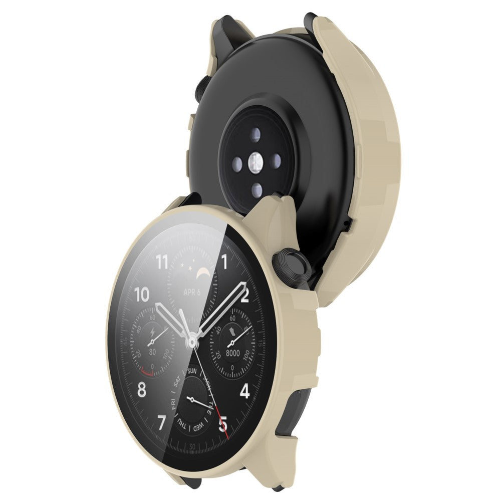 Xiaomi Watch S1 Pro Plastik og Hærdet Glas Skærmbeskytter - Hvid#serie_6