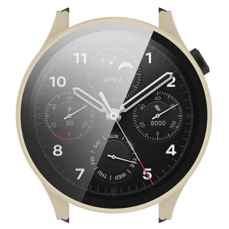 Xiaomi Watch S1 Pro Plastik og Hærdet Glas Skærmbeskytter - Hvid#serie_6