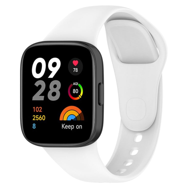 Helt vildt cool Xiaomi Redmi Band 3 Silikone Rem - Hvid#serie_1
