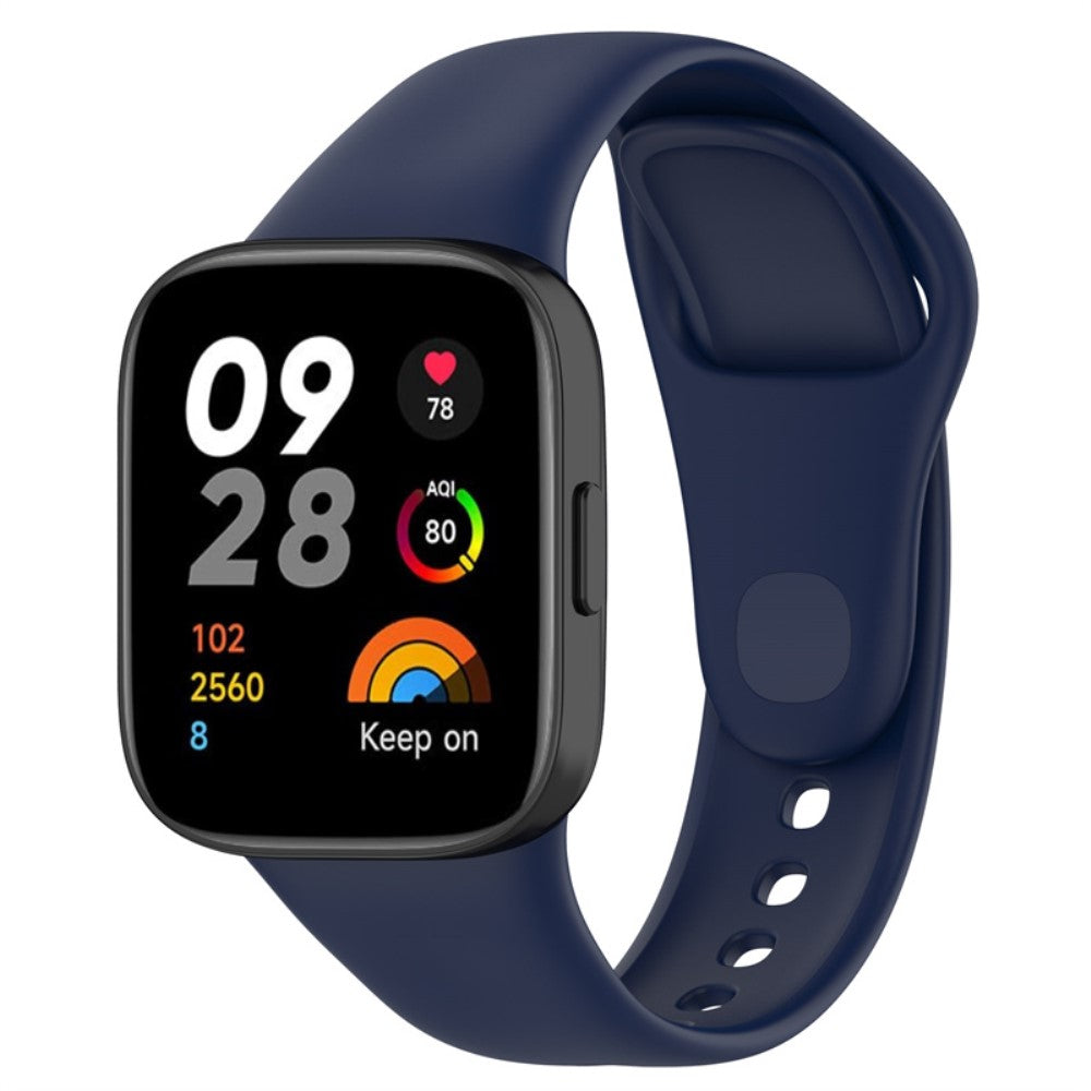 Helt vildt cool Xiaomi Redmi Band 3 Silikone Rem - Blå#serie_10
