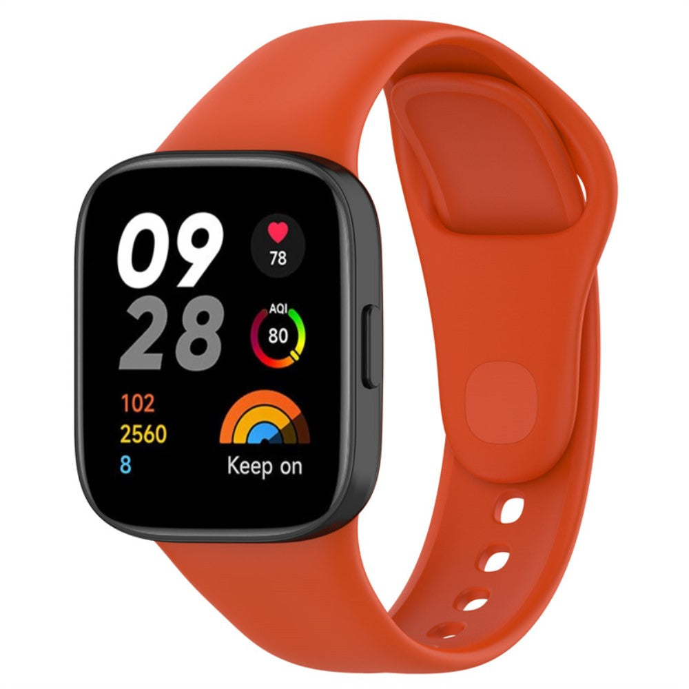 Helt vildt cool Xiaomi Redmi Band 3 Silikone Rem - Orange#serie_3