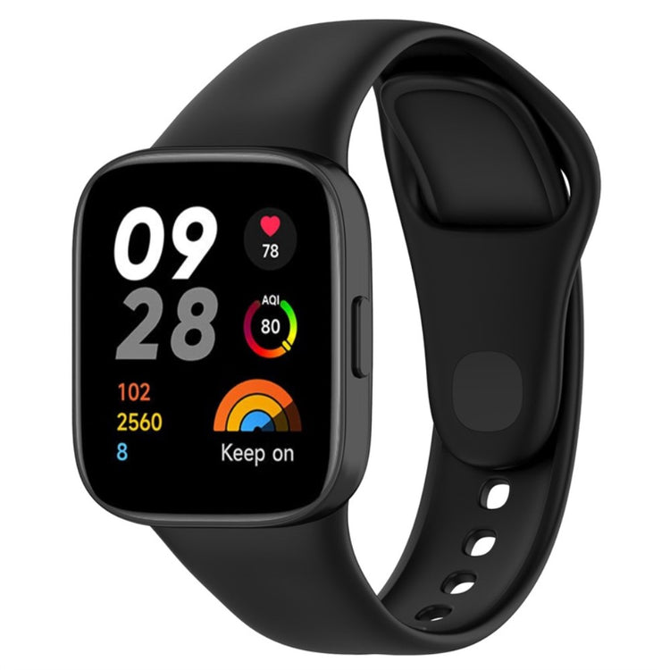 Helt vildt cool Xiaomi Redmi Band 3 Silikone Rem - Sort#serie_4