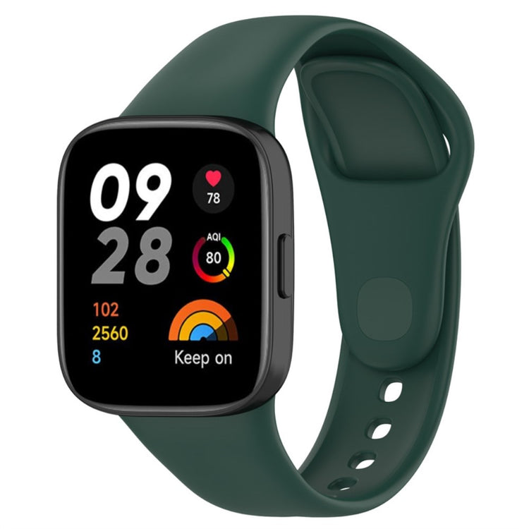 Helt vildt cool Xiaomi Redmi Band 3 Silikone Rem - Grøn#serie_6