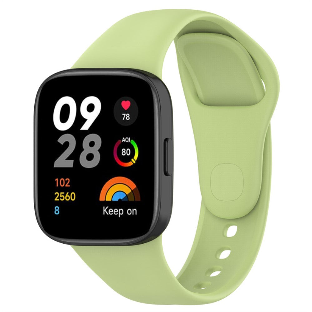 Helt vildt cool Xiaomi Redmi Band 3 Silikone Rem - Grøn#serie_7