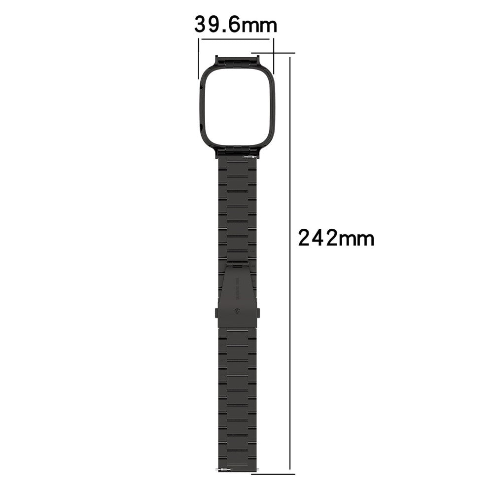 Metal Universal Rem passer til Xiaomi Redmi Watch 3 / Xiaomi Mi Watch Lite 3 - Sort#serie_1